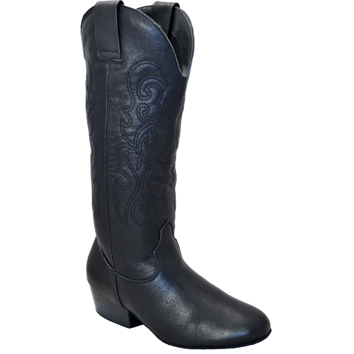 Ultimate - Women's Pro (Low) Country Boot - Black Leather - Zipper