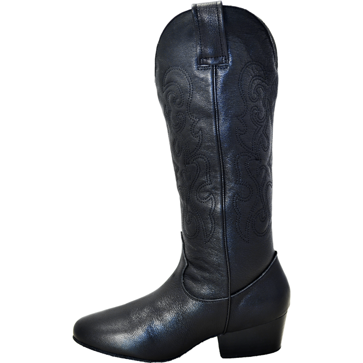 Ultimate - Women's Pro (Low) Country Boot - Black Leather - No Zipper